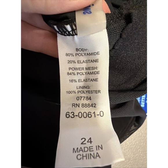 Swimsuits For All New With Tag Black Swim Dress Size 24 Beach Resort - Picture 9 of 10